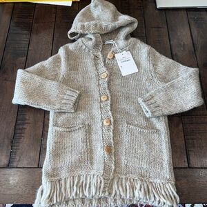 NWT Mayoral Fringe Sweater Duster Cardigan